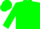 Silk - Green, White 'PP', Green Bars on Whit