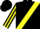 Silk - BLACK, yellow sash, striped sleeves, black cap