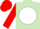 Silk - Light Green, White disc, Red 'M', Red Sleeves and Cap