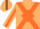 Silk - Tan, Brown 'K' on Orange Diamond, Orange cross belts, Orange Stripe on Sleeve