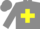 Silk - grey Yellow Cross SashHoops on sleeves