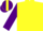 Silk - Yellow, Purple Circled 'S', Yellow Stripe on Purple Sleeves