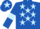 Silk - Royal Blue, Light Blue stars, armlets and star on cap