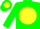 Silk - Kelly Green, Bright Yellow disc, Green Shamrock