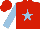 Silk - Red, Light Blue star and sleeves