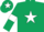 Silk - Dark Green, White star, armlets and star on cap