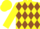 Silk - Yellow, Brown Diamonds, Yellow Sleeves