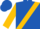 Silk - ROYAL BLUE, Gold 'CCC' and Sash, Blue Bars on Gold Sleeves (C53)