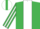 Silk - Emerald Green, White stripe, striped sleeves