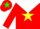 Silk - Red, Red SRS on White Yoke, Green Shamrock and Yellow Star of D