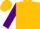 Silk - Gold, Purple Emblem ($), Purple Sleeves, Two Gold Hoops