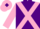 Silk - Purple, Pink cross belts, Pink sleeves, Pink cap, Purple diamond
