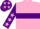 Silk - Pink, purple hoop, purple sleeves, pink stars and stars on cap