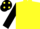 Silk - Yellow, Black sleeves, Black cap, Yellow spots