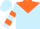 Silk - Light Blue, Orange Yoke and 'C', Two Orange Hoops on Sleeves, Orange