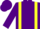 Silk - Dye purple yellow braces t white