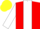 Silk - Red, White stripe, White sleeves, Yellow cap