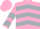 Silk - Pink, Silver Chevrons, Pink C