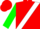 Silk - Red, White Sash, White Band on Green Sleeves, Red C