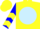 Silk - Yellow, Light Blue disc, Yellow 'R', Blue Sleeves, Yellow Chevrons