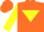 Silk - Orange, Yellow Sleeves, Yellow inverted triangle