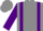 Silk - grey, Purple Braces and 'E', Purple Sleeves, Two grey