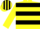 Silk - Yellow, Black hoops, striped cap
