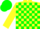 Silk - Yellow, Green Blocks, Yellow Sleeves, Yellow and Green Cap