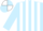 Silk - Light blue and white stripes, quartered cap