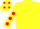 Silk - Yellow, Red Apple, Red spots on Sleeves, Yellow Cap, Red spots