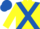 Silk - Yellow, Royal Blue cross belts and cap