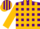 Silk - Purple, Gold Blocks, Gold Stripes on Sleeves