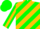 Silk - Hunter Green, Gold Diagonal Stripes, Gold Stripe on Sleeves, Hunte