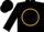 Silk - Black, Multicolor Emblem (Glass, Harp and Dartboard), Gold Circle