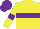 Silk - Yellow, Purple hoop, armlets and cap