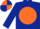 Silk - Dark Blue, Orange disc, quartered cap