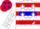 Silk - White with Red Hoops, Red 'ATS' on Blue disc, White Stars