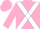 Silk - Pink, White cross belts