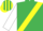 Silk - Emerald Green, Yellow sash, White sleeves, Emerald Green and Yellow striped cap