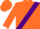 Silk - Fluorescent Orange, Purple Sash, Fluorescent Orange Cap