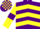 Silk - Purple, Yellow chevrons, Yellow sleeves, Purple armlets, Purple and Yellow check cap