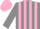 Silk - grey, Pink Belt, Pink Stripes on grey Sleeves, Pink Cap