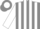 Silk - Grey, white stripes on sleeves, white disc on back, match