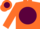 Silk - Orange, Maroon disc