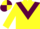 Silk - Yellow, Maroon Chevron, Yellow sleeves, Quartered cap