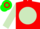 Silk - Red, Light Green disc and sleeves, Red cap, Green hoop