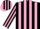 Silk - Black, Pink Stripes