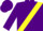 Silk - Purple, Yellow Cross Sash, Ye