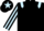 Silk - Black, Light Blue epaulets, striped sleeves and star on cap