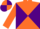 Silk - Orange and Purple diabolo, Orange sleeves, quartered cap